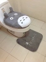 Styl zwierząt Totoro toaleta WC pokrywy WC poduszki do siedzenia ramki WC pokrywa 3 sztuk toaleta 1